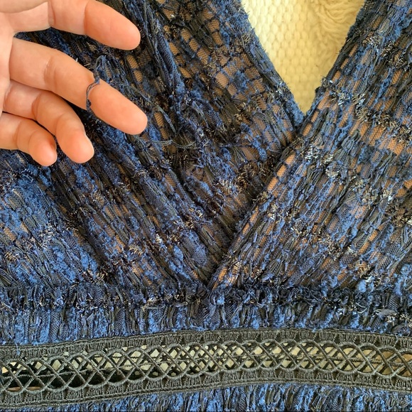 Self-portrait navy blue cocktail HOLIDAY dress! - Picture 8 of 8